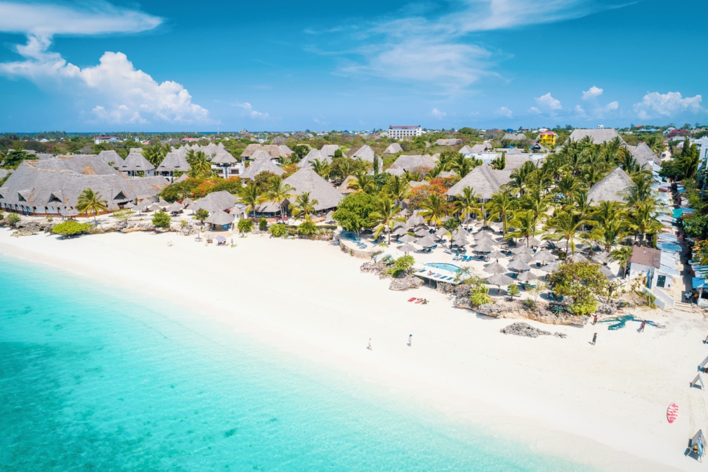 Vue aérienne de la plage de Nungwi à Zanzibar, Tanzanie © Alen Ajan - stock.adobe.com