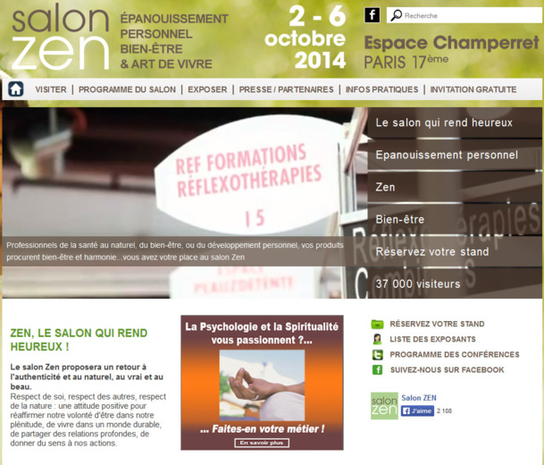 Salon Zen 2014 : le salon de l’épanouissement personnel !