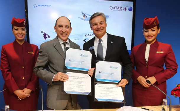 Qatar Airways finalise une commande de 50 avions B777-9X