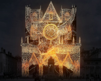 Time de Filip Rocca sur la cathédrale St Jean (©Lyon)