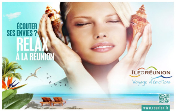 Le nouveau visuel de la campagne de communication de l'île de la Réunion. DR