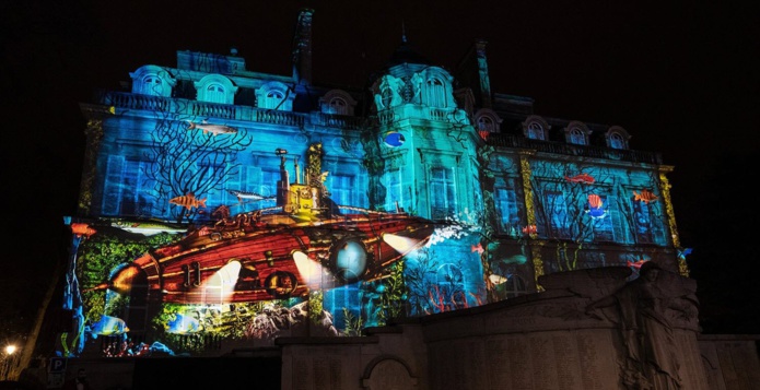 projections video-mapping sur les édifices publics (©Epernay) projections video-mapping sur les édifices publics (©Epernay)