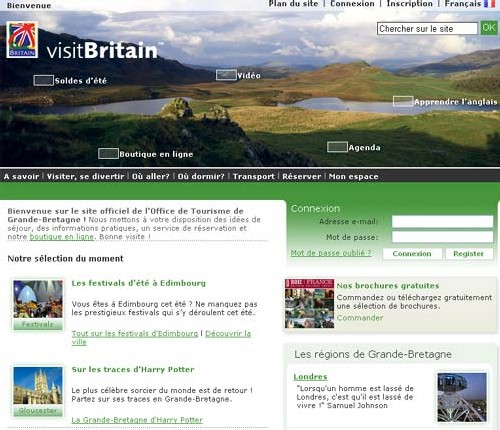 VisitBritain : nouveau site Internet et nouvelle organisation à Paris