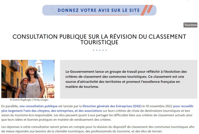 La consultation publique doit permettre d'établir de nouveaux critères - DR La consultation publique doit permettre d'établir de nouveaux critères - DR