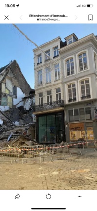 L'agence Kit Voyages est située juste à côté des immeubles qui se sont effondrés - Photo DR L'agence Kit Voyages est située juste à côté des immeubles qui se sont effondrés - Photo DR