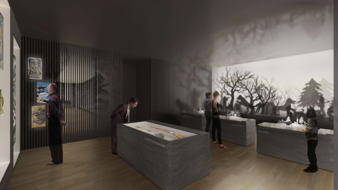 Une nouvelle scénographie sur les légendes de Lozère (©Muzéo) Une nouvelle scénographie sur les légendes de Lozère (©Muzéo)