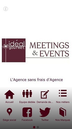 Ideal Gourmet Meetings & Events : une appli mobile pour les organisations d'événements