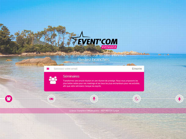 Le site Internet d'Event'Com Voyages sera opérationnel dans deux mois environ - DR