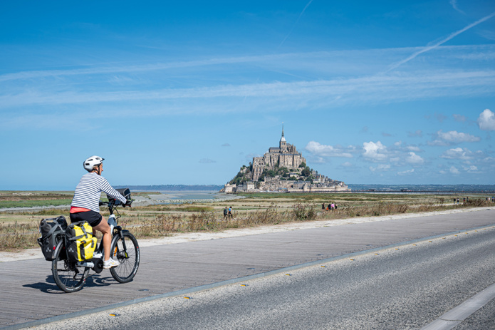 Vers Le Mont Saint-Michel à vélo © Normandie Tourisme - Thomas le Floc’h Vers Le Mont Saint-Michel à vélo © Normandie Tourisme - Thomas le Floc’h