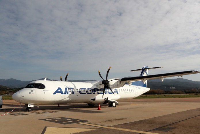 Air Corsica a reçu son premier ATR 72-600 à Ajaccio en Corse - DR