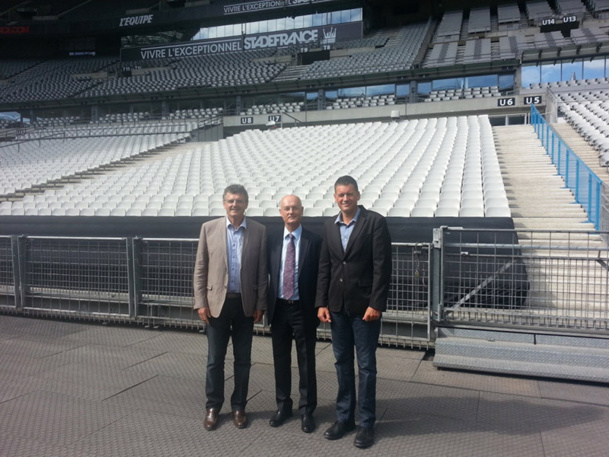 Alain Amade, Président de France Sport/TO Sport, Gilbert Cisneros, Président  du  Groupe Exotismes et Laurent Gillard, Gérant de VO2max voyages - DR