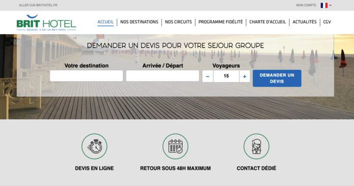 Brit Hotel lance son nouveau site dédié aux groupes Brit Hotel lance son nouveau site dédié aux groupes