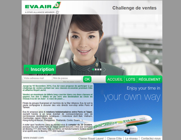 Eva Air lance un challenge de ventes