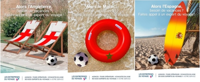 D'autres exemples de visuels de la campagne lancée par les Entreprises du Voyage - DR D'autres exemples de visuels de la campagne lancée par les Entreprises du Voyage - DR