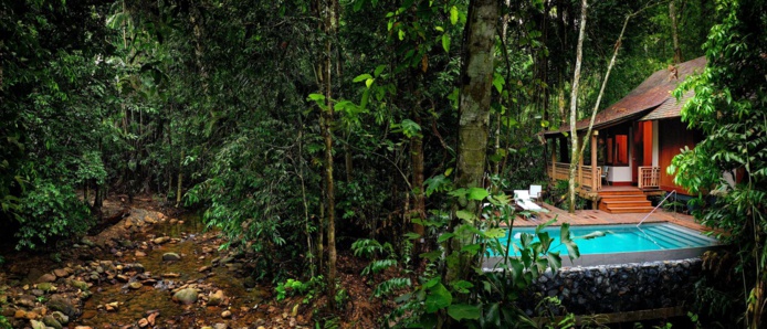 Les villas de luxe avec piscine privée du Datai Langkawi sont nichées au cœur d’une forêt tropicale primaire vieille de dix millions d’années ( © Eric Martin/Datai Langkawi)