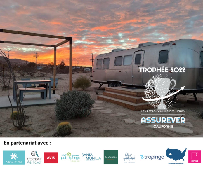 Une nuit dans une caravane « AirStream » ©Trophée Assurever 2022 Californie Une nuit dans une caravane « AirStream » ©Trophée Assurever 2022 Californie