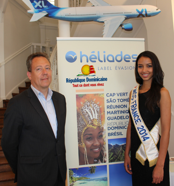 Jean Brajon et Flora Coquerel, Miss France 2014 - DR : LAC Jean Brajon et Flora Coquerel, Miss France 2014 - DR : LAC