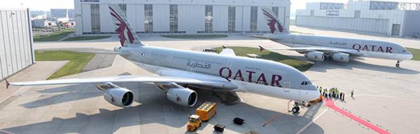 L'A380 de Qatar Airways commencera à voler entre Londres et Doha - Photo DR L'A380 de Qatar Airways commencera à voler entre Londres et Doha - Photo DR