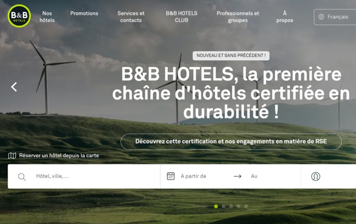 B&B HOTELS initie le 1er référentiel de certification durable B&B HOTELS initie le 1er référentiel de certification durable