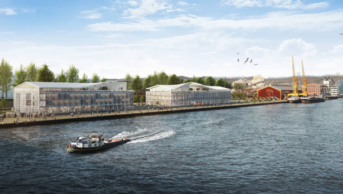 Les Hangars restaurés à Rouen : 50 millions€ d'investissements pour une livraison avant l'arrivée des grands navires de l'Armada (Cabinet Marc Mimram) Les Hangars restaurés à Rouen : 50 millions€ d'investissements pour une livraison avant l'arrivée des grands navires de l'Armada (Cabinet Marc Mimram)