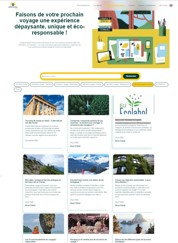 Ethik & Trips : l'hébergement responsable se tourne vers le business travel Ethik & Trips : l'hébergement responsable se tourne vers le business travel