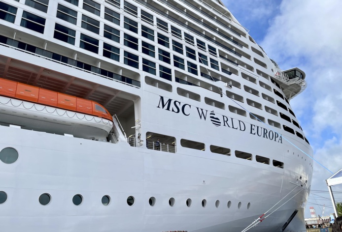 Patrick Pourbaix, MSC Croisières : "pour 2023, notre objectif est de battre le record du plus grand nombre de passagers jamais atteints en une année par une compagnie de croisières" /crédit JDL