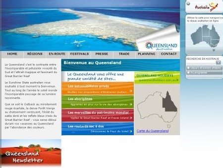 Tourism Queensland : un nouveau site internet en français
