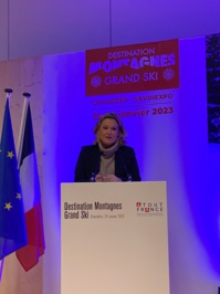 Olivia Grégoire s'adresse aux acteurs de la Montagne (©BC) Olivia Grégoire s'adresse aux acteurs de la Montagne (©BC)