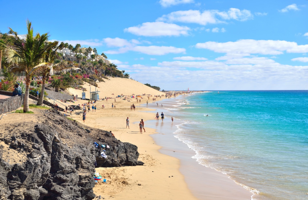Plage de Morro Jable, Fuerteventura, Espagne © travelbook - stock.adobe.com Plage de Morro Jable, Fuerteventura, Espagne © travelbook - stock.adobe.com