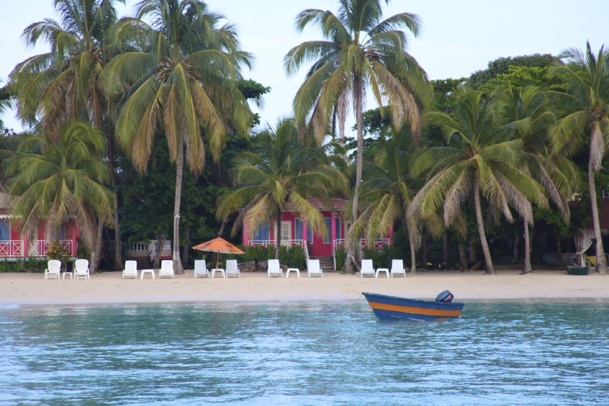 Un hôtel pied dans l'eau à Haïti. (Photo Dominique Douchet)