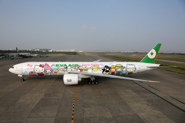 Eva Air : l'avion Hello Kitty se pose à Paris dès le 30 octobre 2014