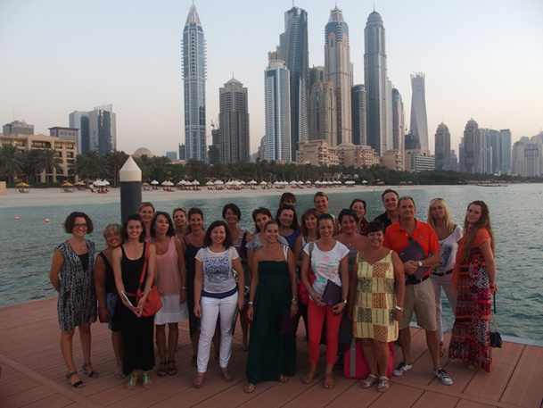 Le réseau Selectour Afat Bleu Voyages a organisé son dernier séminaire trimestriel avec les responsables de ses 21 agences loisirs à Dubaï - DR : Bleu Voyages