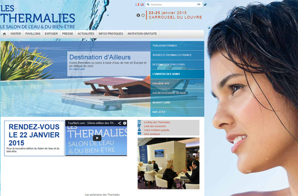 Paris : Thermalies 2015, le salon révélateur des tendances du bien-être Paris : Thermalies 2015, le salon révélateur des tendances du bien-être