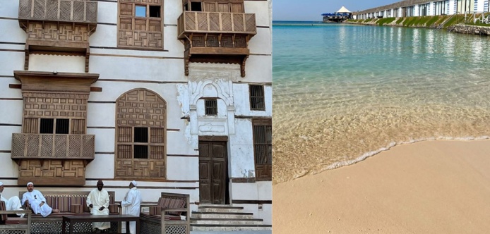 A Jeddah, les vendeurs ont pu allier baignade et visite culturelle. A Jeddah, les vendeurs ont pu allier baignade et visite culturelle.