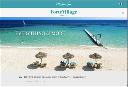 WebAwards : le site du Forte Village Resort récompensé