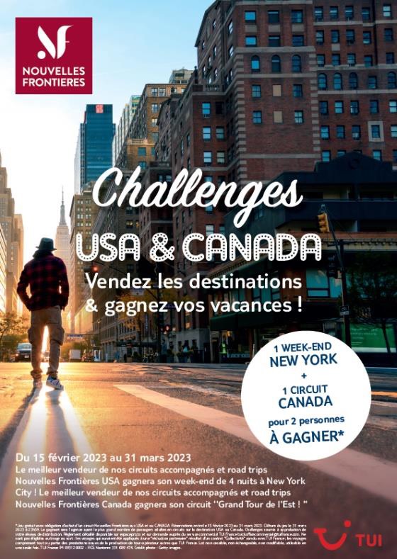 USA, Canada : TUI dégaine webinaires, challenges de ventes et brochures !