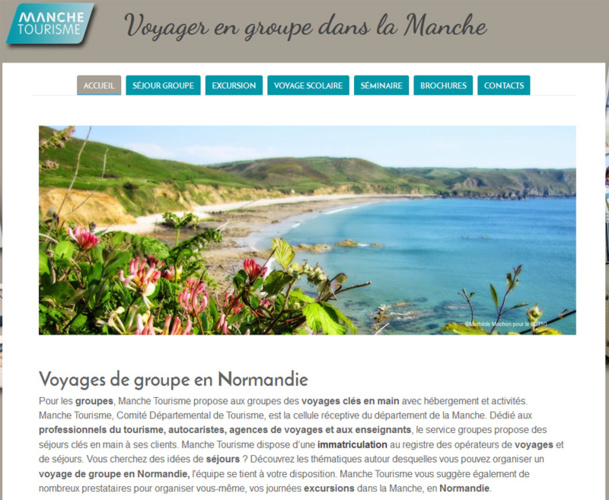 Le nouveau site web dédié aux groupes dans le département de la Manche - DR