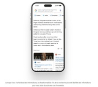 1er visuel d'une réponse de Bard (Google) à une requête - Google