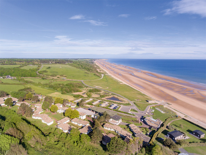 Un site unique en France sur la plage d'Omaha Beach à Coville/plage Normandie (©Belambra) Un site unique en France sur la plage d'Omaha Beach à Coville/plage Normandie (©Belambra)