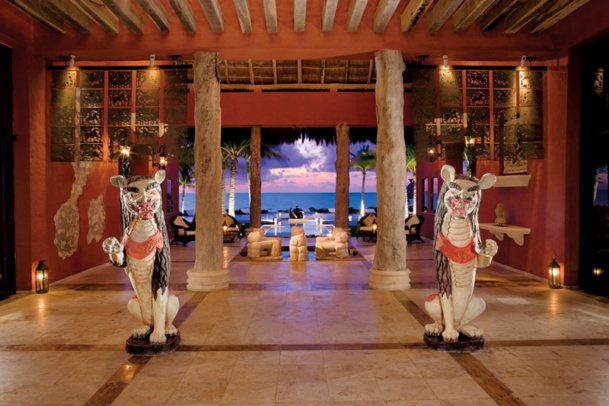 Le lobby du Zoëtry Paraiso de la Bonita (Riviera Maya, Mexique)