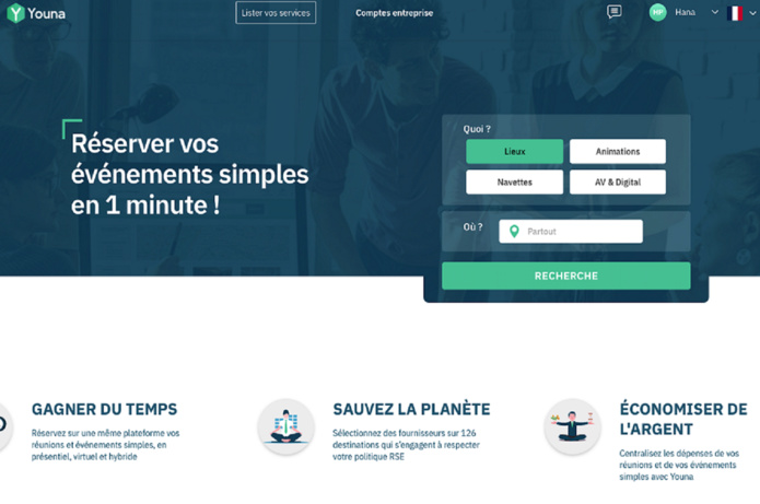 Youna est une plateforme de réservation instantanée pour les réunions et événements simples. - @youna