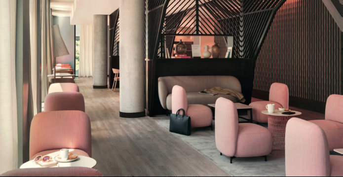 Un lounge qui rappelle celui des VIP dans les aéroports (©Okko Hotels)