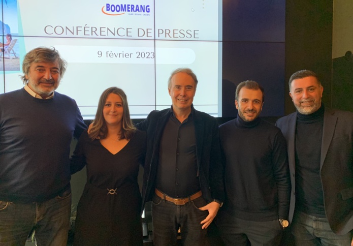 De gauche à droite, Philippe Sangouard, Nadjiba Taleb, Olivier Kervella, Roland Sfeir, et Sylvain Deneu. ©David Savary