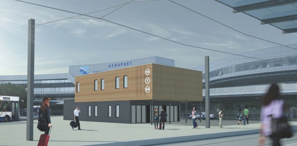 Le tramway arrivera à l'aéroport de Toulouse Blagnac dès avril 2015 - DR Le tramway arrivera à l'aéroport de Toulouse Blagnac dès avril 2015 - DR