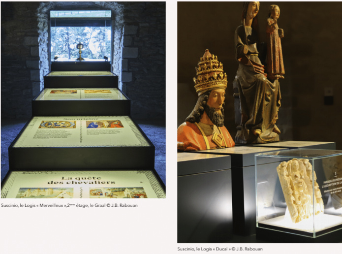 Plusieurs "sentiers" de visite dans et à l'extérieur du château (©Kléber-Roussillon) Plusieurs "sentiers" de visite dans et à l'extérieur du château (©Kléber-Roussillon)