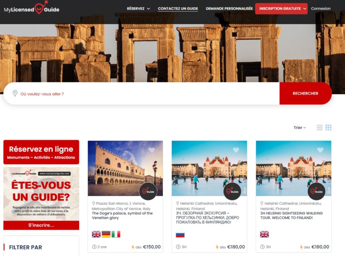 My Licensed Guide permet de réserver des billets dans le monde entier - DR My Licensed Guide permet de réserver des billets dans le monde entier - DR