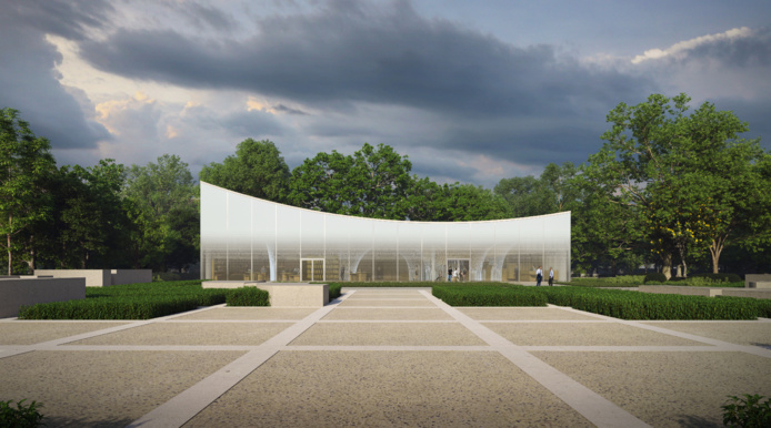 Un geste de l'architecte Sou Foujimoto (©Ruinart) Un geste de l'architecte Sou Foujimoto (©Ruinart)