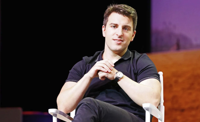 Brian Chesky, P-dg d'Airbnb, satisfait des résultats 2022 (©Airbnb) Brian Chesky, P-dg d'Airbnb, satisfait des résultats 2022 (©Airbnb)