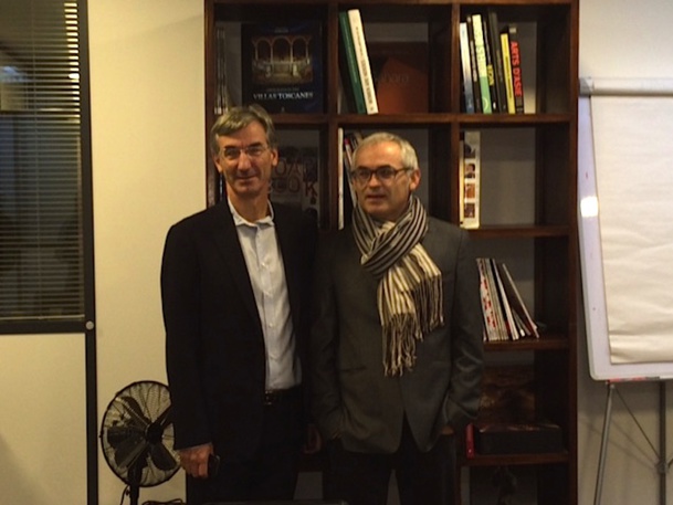 Jean-François Rial et Lionel Habasque, les dirigeants de  Voyageurs du Monde veulent rester optimistes malgré la crise. DR - Dominique Gobert.