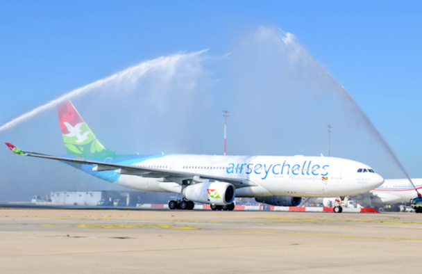 Le vol inaugural d'Air Seychelles en juillet dernier, après deux ans d'absence - DR